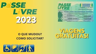 ✅️ Novo Passe Livre 2023 p pessoas com deficiência Como solicitar Passo a Passo [upl. by Yclehc]