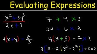 How To Evaluate Expressions With Variables Using Order of Operations [upl. by Clardy648]