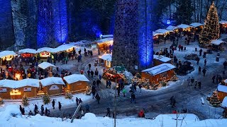 Weihnachtsmarkt in der Ravennaschlucht in Breitnau im Hochschwarzwald  Schwarzwald [upl. by Omura35]