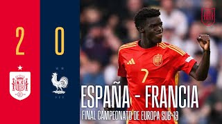 RESUMEN  España 20 Francia  Campeonato de Europa sub19  Final  🔴 SEFUTBOL [upl. by Sabrina282]