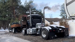 671 Detroit Loadstar amp L10 Cummins L9000 COLD STARTS [upl. by Zealand]