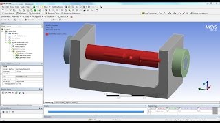 ANSYS 15 Tutorial  Frictional Contact amp Bolt Pretension [upl. by Eryt]