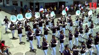 Banda Herberto López rumbo al Desfile de las Rosas Pasadena 2014 [upl. by Robert]