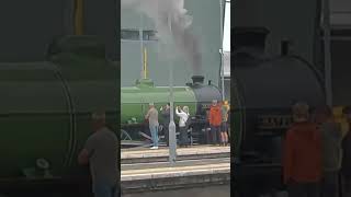 Mayflower steam train speeding through through Tamworth station on 31052024 [upl. by Nyliret316]