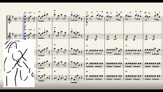 Eine Kleine Nachtmusik Music Score for Orchestra Play Along wwwSashaViolincom [upl. by Mullins213]