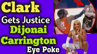 Caitlin Clark Has Finally Received Justice For Dijonai Carrington Eye Poke At WNBA Playoffs [upl. by Fernyak]