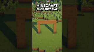 Minecraft Simple Shop Tutorial🔥 minecraft minecrafttutorial minecraftbuilds [upl. by Euqitsym]