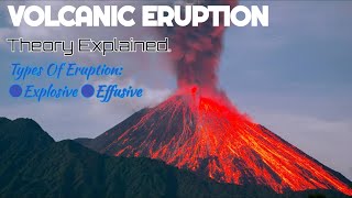 Volcanic Eruption  Types Of Eruption Explosive And Effusive  Theory Explained [upl. by Bohaty]