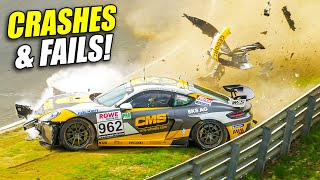 HUGE NÜRBURGRING CRASH amp FAIL Compilation 15 HOURS of EPIC Nordschleife Crashes amp Fails [upl. by Eissahc]