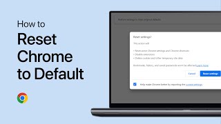 How To Reset Google Chrome to Default Settings  Tutorial [upl. by Nelehyram]