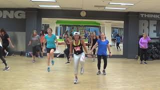 Jump Jive an Wail by Brian Setzer Zumba Fitness Choreography [upl. by Anelahs]