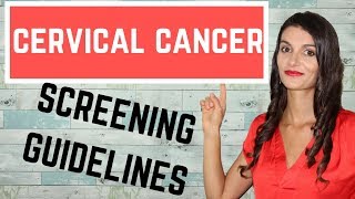 Cervical Cancer Screening Guidelines USMLE STEPs 1 2 amp 3 [upl. by Amethist776]