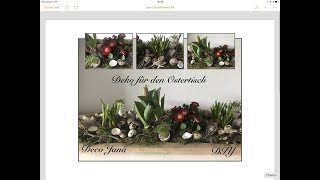 DIY zauberhafte Blumendeko für den Ostertisch Osterdeko Tischdeko  Deko Jana [upl. by Philips]