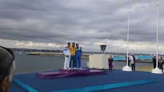 London Olympic Games 2012  medal ceremony  Pavlos Kontides [upl. by Lewendal]