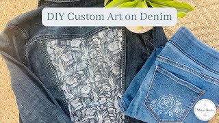 DIY Custom Denim Jacket [upl. by Anircam]