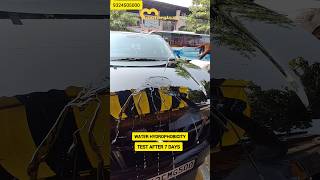 XUV700 WATER HYDROPHOBICITY TEST AFTER 7 DAYS AT MOTORGLAZE VASHI 📞 9324505000 shorts motorglaze [upl. by Anikas]