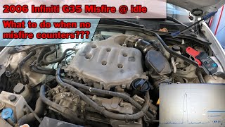 2006 Infiniti G35 Rough Idle  P0300 Random Misfire  Bad Fuel injectors [upl. by Annoj190]