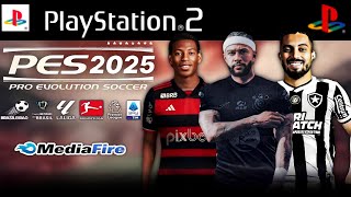 NOVO PÉS 2025 PS2 ISO DOWNLOAD 100 ATUALIZADO OUTUBRO RUMO ESTRELADO AETHERSX2 PCSX2 PSP OPL✅ [upl. by Naejarual]