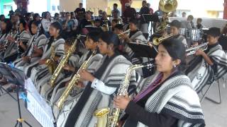 La del Moñio Colorado Cumbia  Banda Filarmónica de Tejas  Tlahuitoltepec [upl. by Nayra]