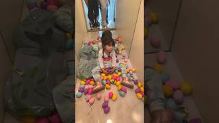 This little girl stole all my kids Easter eggs shorts easter jancyfamily [upl. by Olathe]