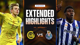 BodøGlimt vs Porto Extended Highlights  UEL League Phase MD 1  CBS Sports Golazo  Europe [upl. by Ansel]