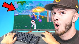 I Played Arena On The BEST FORTNITE MONITOR [upl. by Nnylylloh]