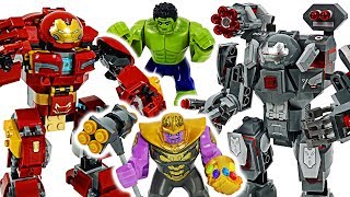 Avengers 4 End Game War Machine Buster Hulk Buster Defeat Thanos  DuDuPopTOY [upl. by Auqinat]