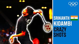 Srikanth Kidambi  Massive Top Shots from Rio 2016 [upl. by Anderea]