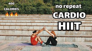 20 MIN CARDIO HIIT Workout  Full Body No Equipment No Repeats [upl. by Boorer]