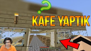 KAFE YAPTIK  Minecraft Türkçe Survival  Gökyüzü Macerası 8 [upl. by Corkhill]