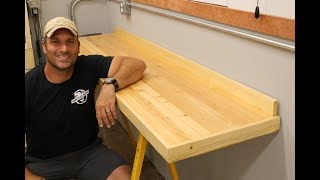 Laminated Workbench Top  How To Make shipping container shop [upl. by Ahslek912]