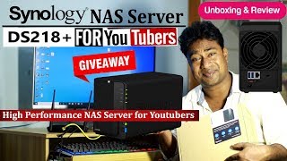 Synology Diskstation DS218  Best Network Attached Storage for Youtubers  Giveaway of DS218j NAS [upl. by Nnyrat]