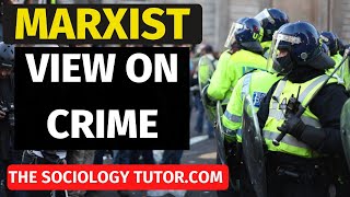 Marxist view on Crime and Deviance Sociology A Level [upl. by Kilby757]