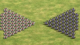 50 CRUSADER KNIGHT vs CATAPHRACT 😱 Age of Empires 2 [upl. by Minny]