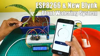 How to make a plant watering system with the Nodemcu ESP8266 board and the new Blynk update [upl. by Greysun]