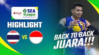 Highlight SEA VLeague 2023 Thailand VS Indonesia 2  3  Moji [upl. by Pattison]