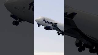 Flexport B747 cargo plane takeoff in Honolulu Int’l Airport cargoplane b747 hnlairport 2024 [upl. by Luzader]