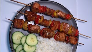 Teriyaki Salmon Skewers [upl. by Huxham]