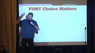 Font choice matters  Don McMillan Comedy [upl. by Ihsorih]