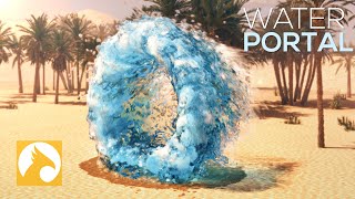 Water Portal VFX Tutorial with Phoenix amp Vray in 3Ds Max Full Process  RedefineFX [upl. by Peti]