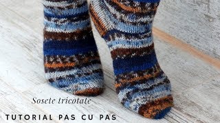 TUTORIAL PAS CU PAS Sosete tricotate [upl. by Hege]