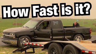 Turbo 81 Silverado FINALLY Hits the Drag Strip [upl. by Nnahtebazile]