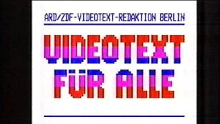 Logo ARD  Videotext für alle  Vorspann Intro Sport extra 1989 [upl. by Liahkim]