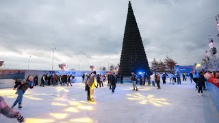 Cel Mai Mare Patinoar din Țară din parcarea PORT MALL ⛸️❄️ [upl. by Hgielrebmik541]