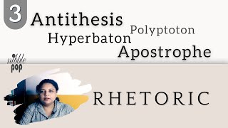 Figures of Speech Hyperbaton Antithesis Apostrophe Polyptoton [upl. by Aisile]