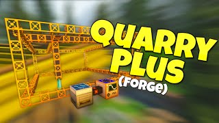 Minecraft Quarry Plus  Complete Guide Forge [upl. by Pros]