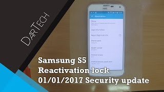 Samsung Galaxy S5 G901F reactivation Lock REMOVE 01012017 security patch  DarTech [upl. by Adnawyt]