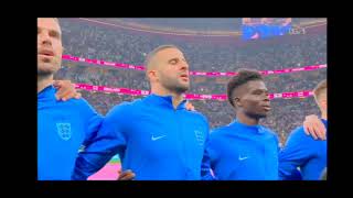 England National Anthem vs France  FIFA World Cup Qatar 2022 [upl. by Dranyar]