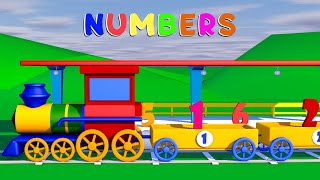 Train kids Cartoon Video for Kids Fun  quot Numbers Learning 1 to 10quot [upl. by Lina]