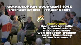 interview met ooggetuigen bevrijding 1945 in Salland  Raalte [upl. by Notlek97]